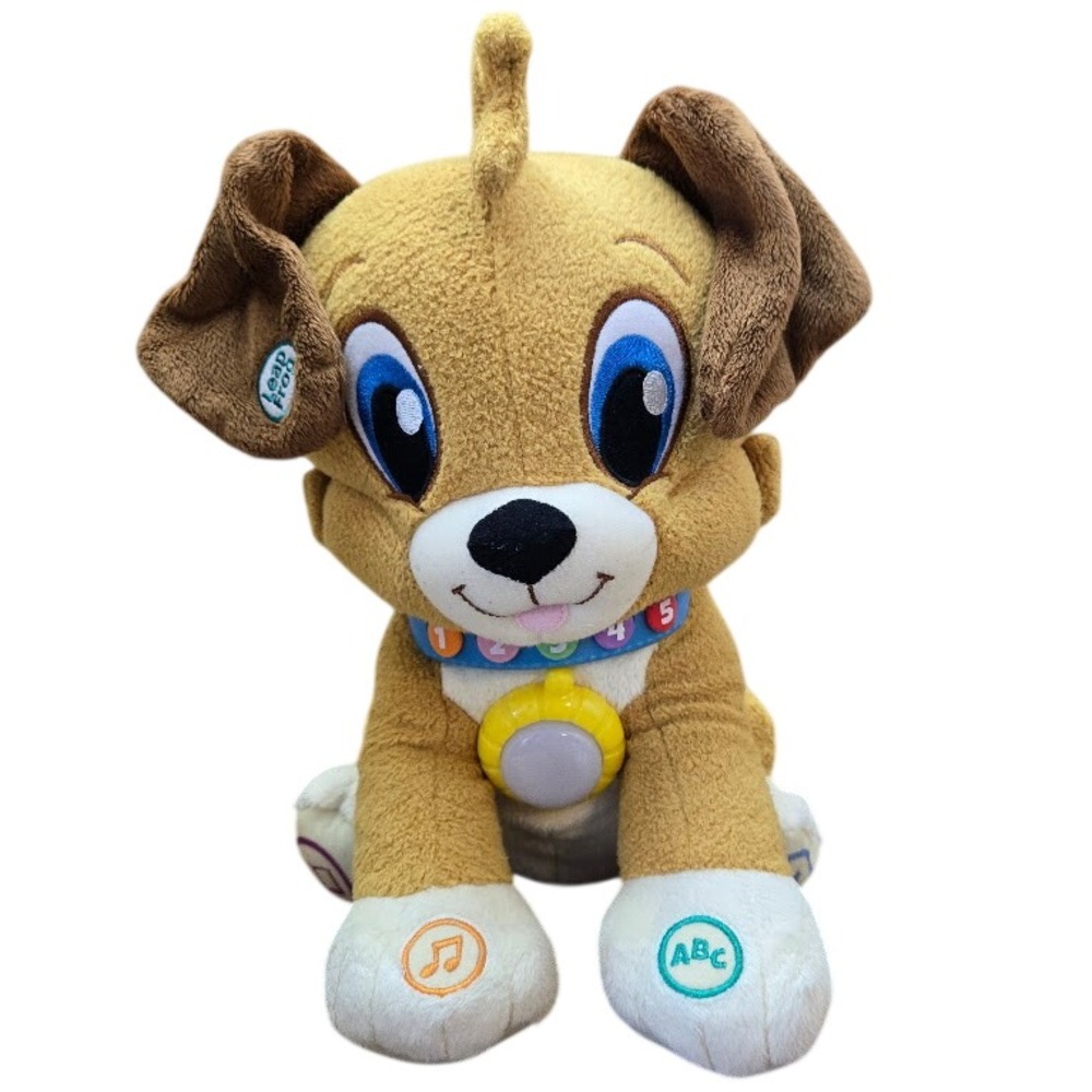LeapFrog Storytime Buddy Interactive Learning Plush Puppy Dog Tan Brown 80-6035